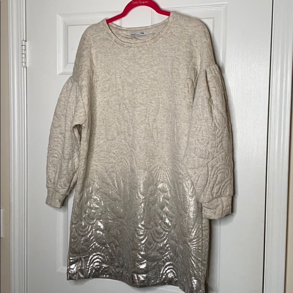 Zara Dress - Textured Cotton with Shimmer